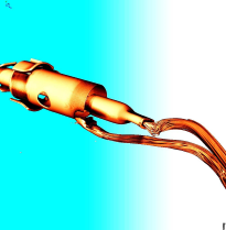 3D tomogram of a cable break